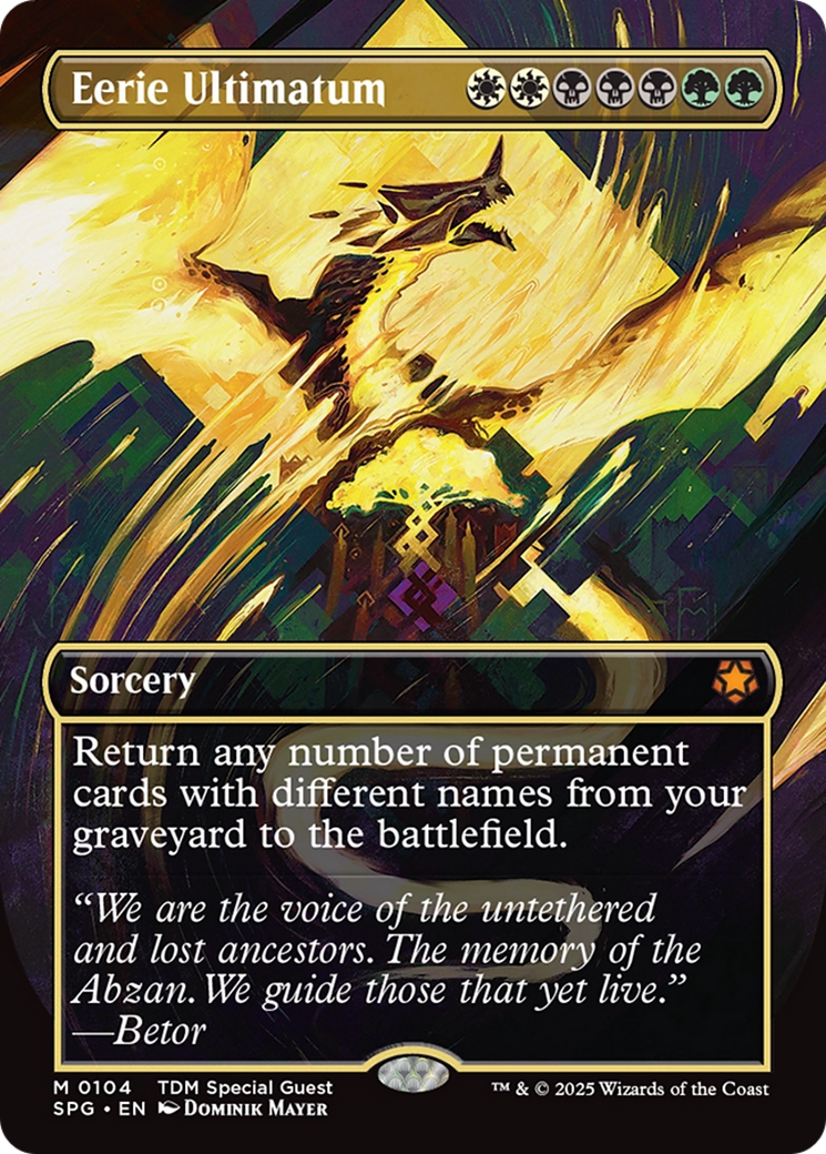Ultimatum sinistre (sans bordure) [Tarkir : invités spéciaux du Dragonstorm]