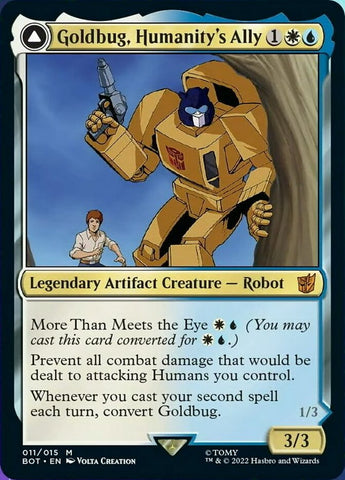 Goldbug, Aliado de la Humanidad // Goldbug, Explorador Astuto [Transformers]