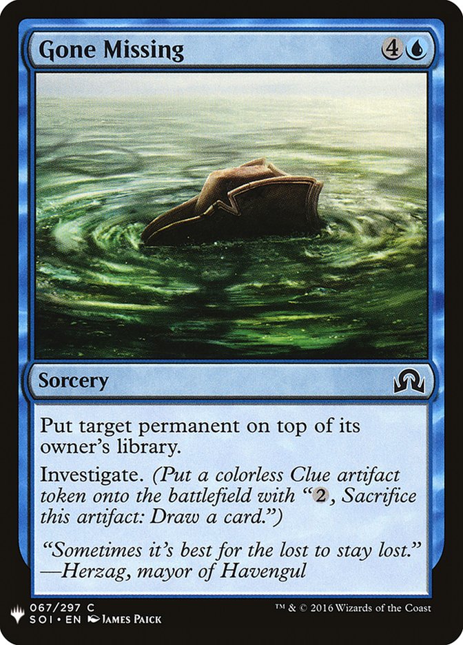Disparition [Booster mystère]