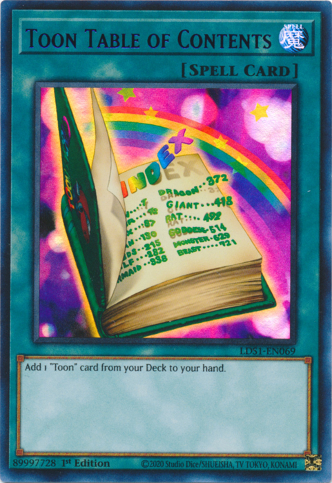 Toon Table of Contents (Bleue) [LDS1-FR069] Ultra Rare