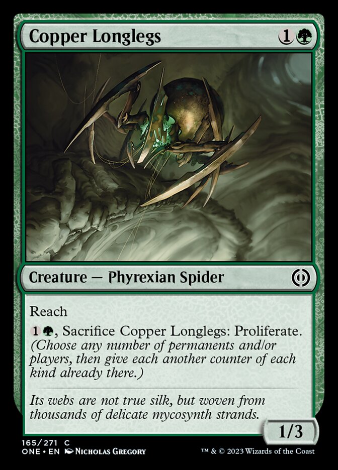 Longues-Pattes de cuivre [Phyrexia : Tous seront un]