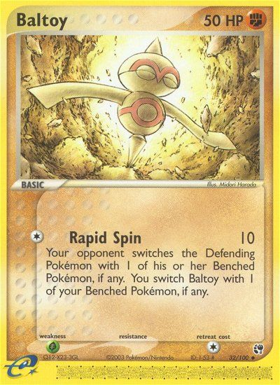 Baltoy (32/100) [EX : Tempête de sable]