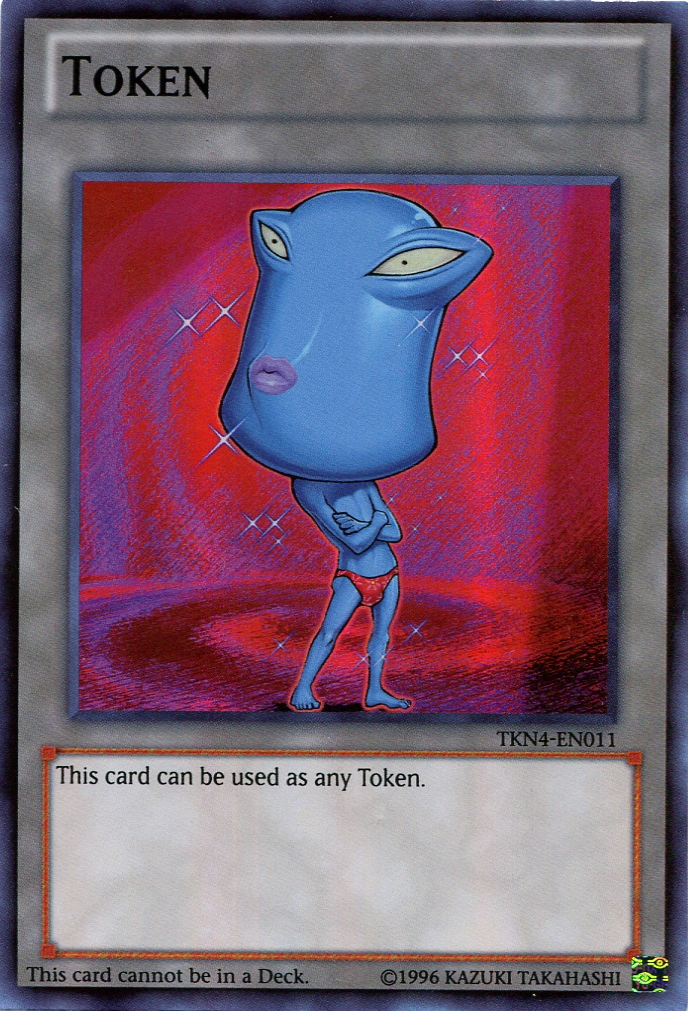 Jeton Ojama (Bleu) [TKN4-EN011] Super Rare