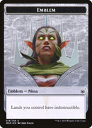 Nissa, celle qui ébranle le monde emblème [jetons La guerre des Planeswalkers]