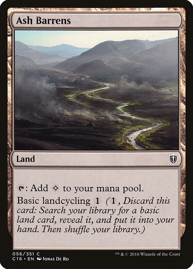 Landes cendrées [Commander 2016]