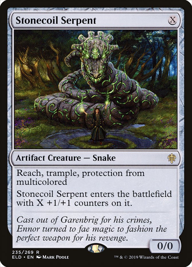 Serpent en spirale de pierre [Le Trône d'Eldraine]