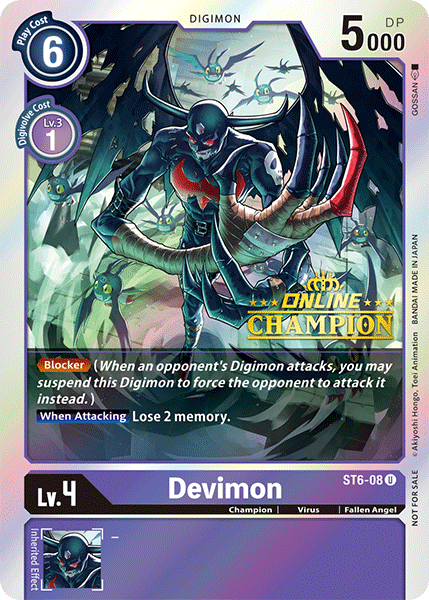 Devimon [ST6-08] (Campeón en línea) [Baraja de inicio: Promociones Violeta Venenosa]