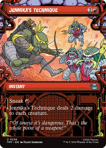La técnica de Jennika (Exhibición) [Las Tortugas Ninja]