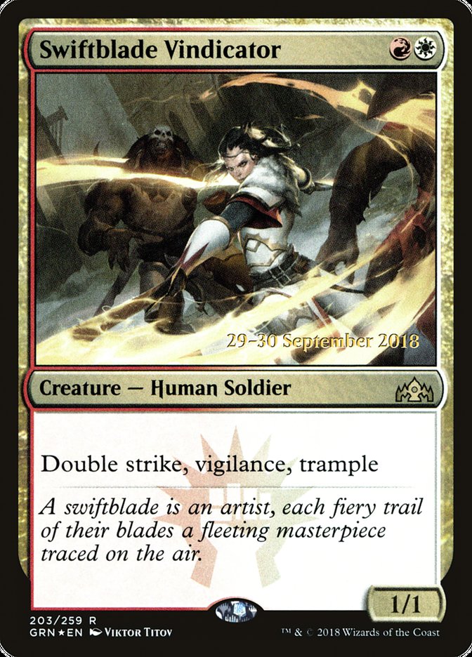 Vindicatrice Lame-rapide [Promos d'avant-première Guildes de Ravnica]