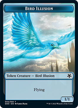 Ficha de Ilusión de Ave // Ficha de Demonio de Doble Cara [Game Night: Free-for-All Tokens]
