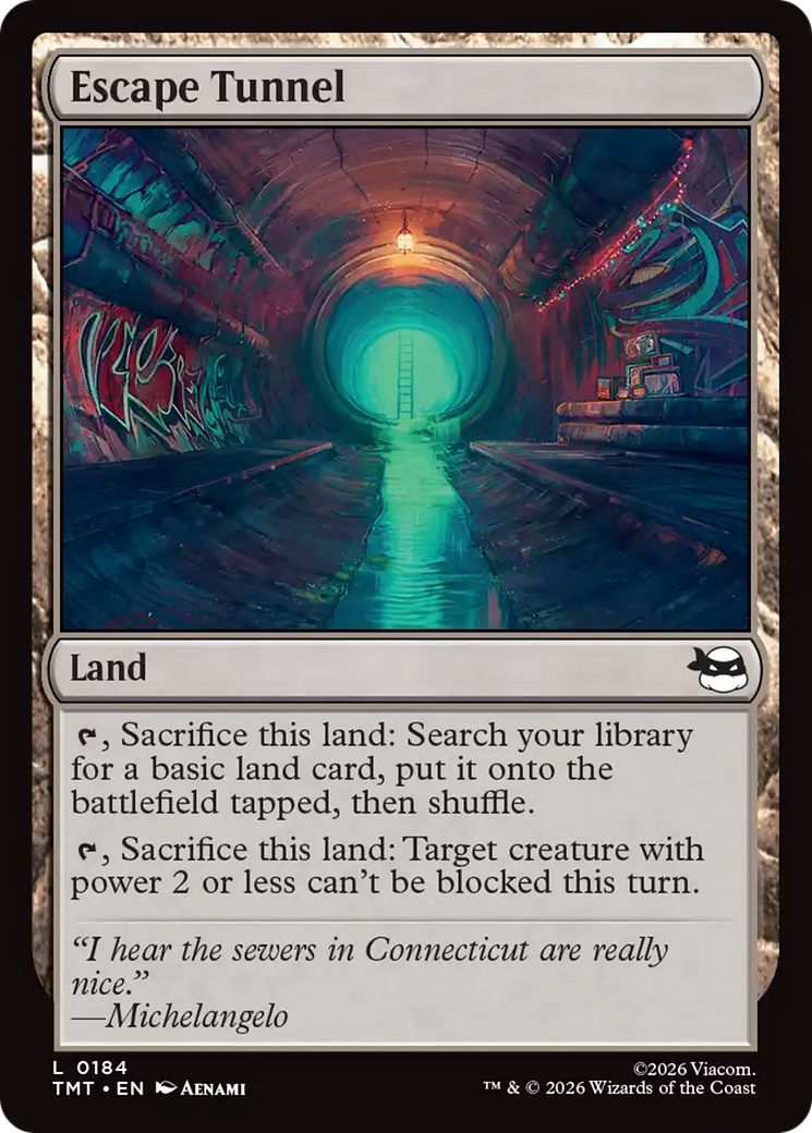 Tunnel de secours [Tortues Ninja]