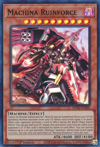 Machina Ruinforce [MP22-EN203] Súper Rara