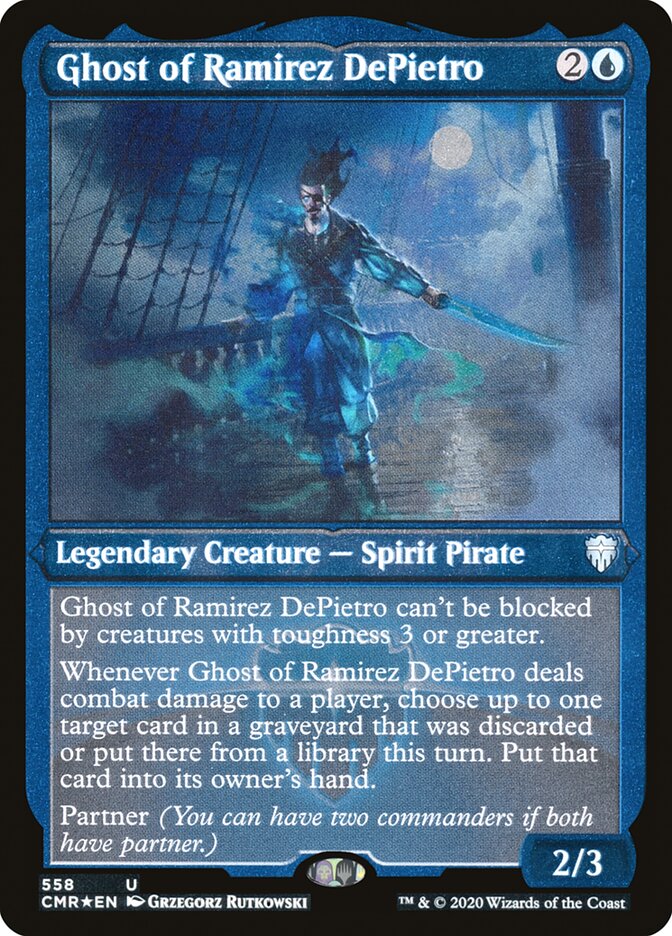Fantasma de Ramírez DePietro (Grabado) [Commander Legends]