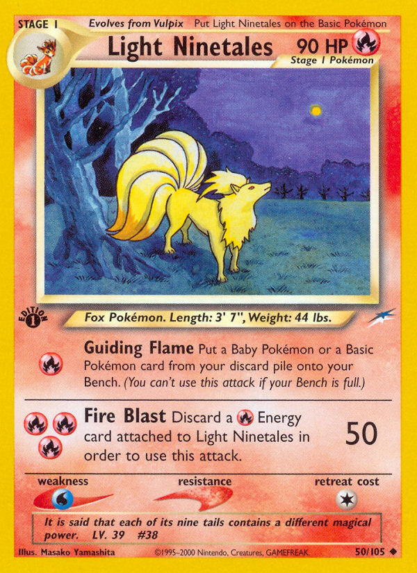Ninetales Claro (50/105) [Neo Destiny 1ª Edición]