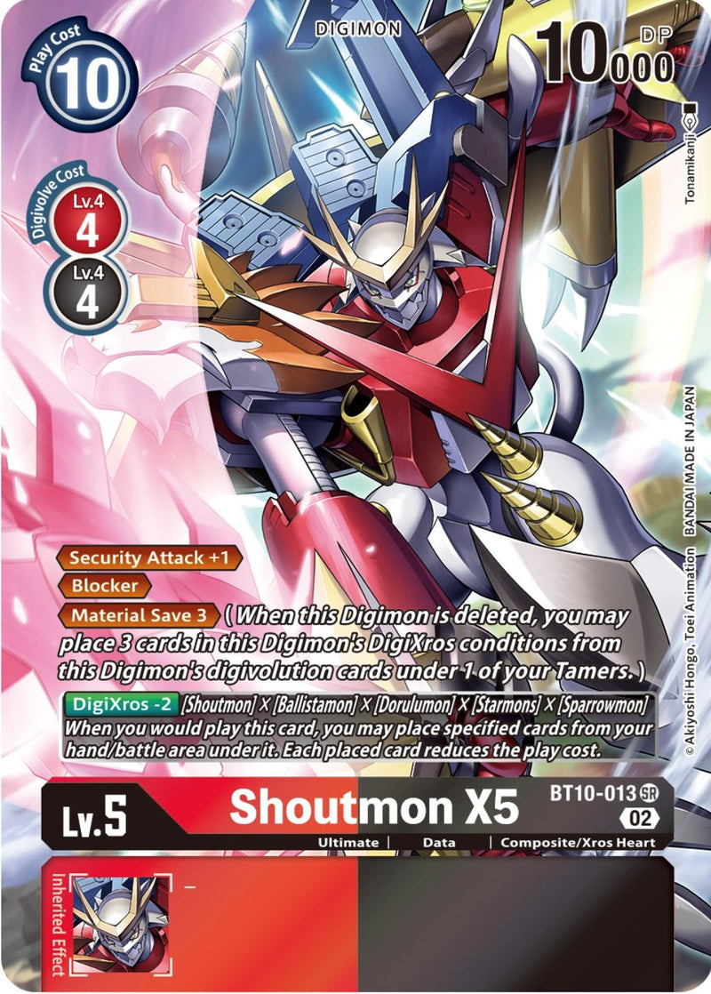 Shoutmon X5 [BT10-013] (Arte Alternativo) [Xros Encounter]