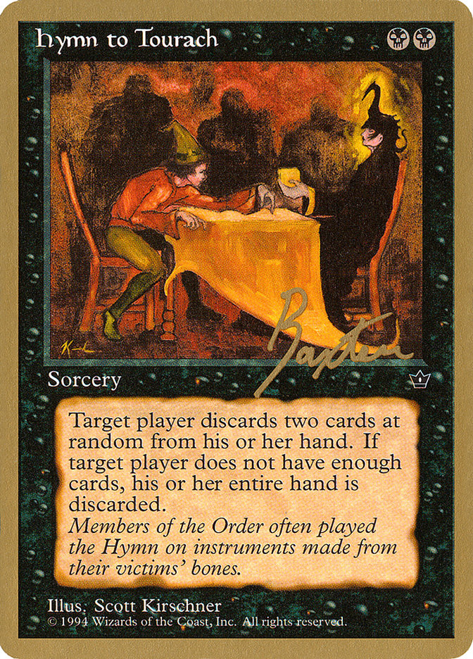 Hymne à Tourach (Table) (George Baxter) [Pro Tour Collector Set]