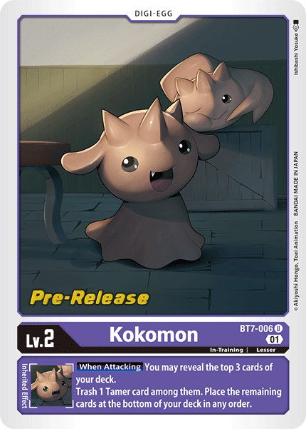 Kokomon [BT7-006] [Cartas de Pre-lanzamiento de Next Adventure]