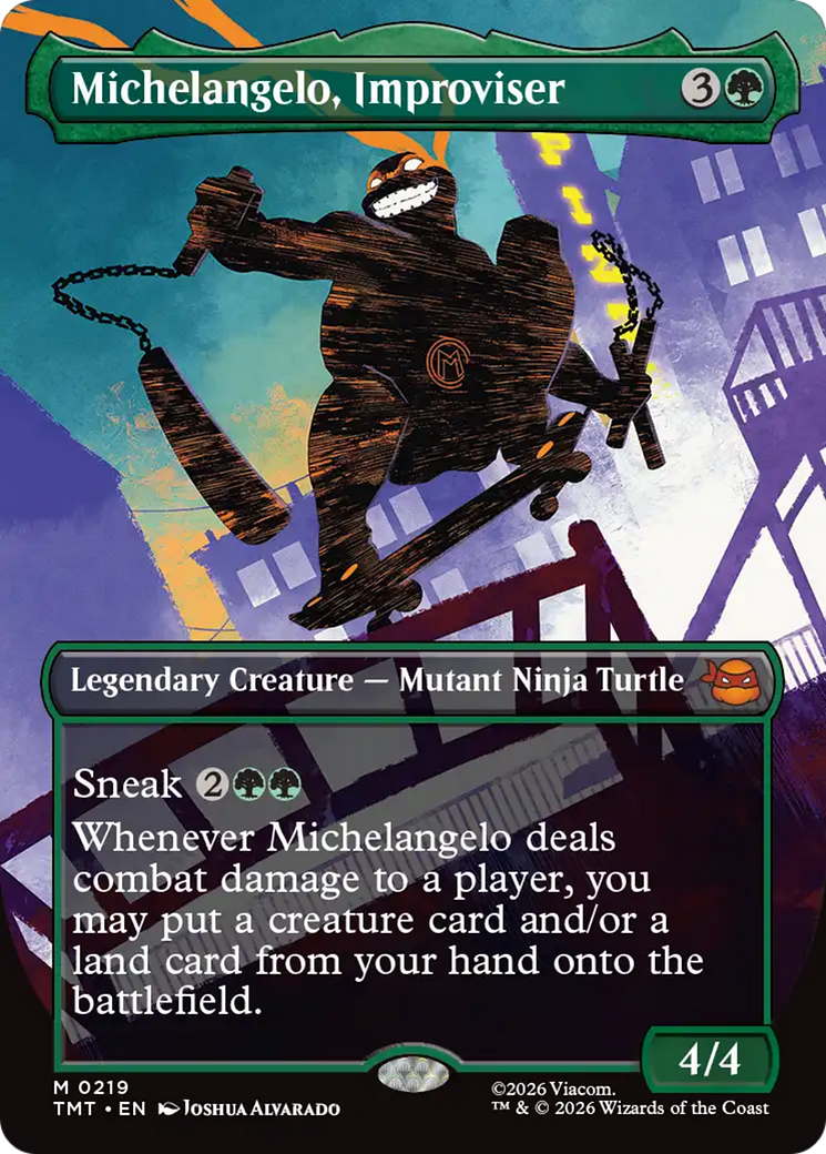 Michelangelo, Improvisador (Borderless) [Las Tortugas Ninja]