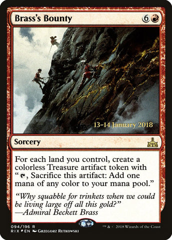 Recompensa de Bronce [Cartas promocionales de prelanzamiento de Rivales de Ixalan]