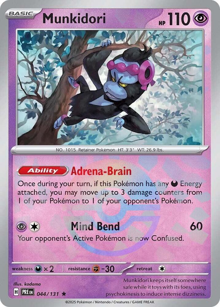 Munkidori (044/131) (Motif Poké Ball) [Écarlate et Violet : Évolutions Prismatiques]