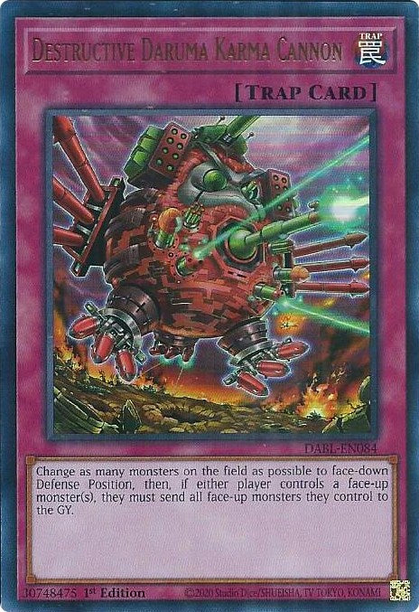 Cañón Daruma del Karma Destructor [DABL-EN084] Ultra Rara
