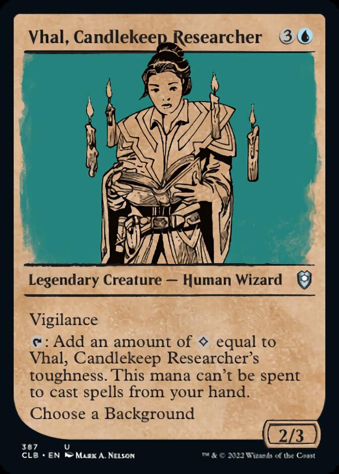 Vhal, chercheuse de Clairlande (Présentation) [Commander Legends : Battle for Baldur's Gate]