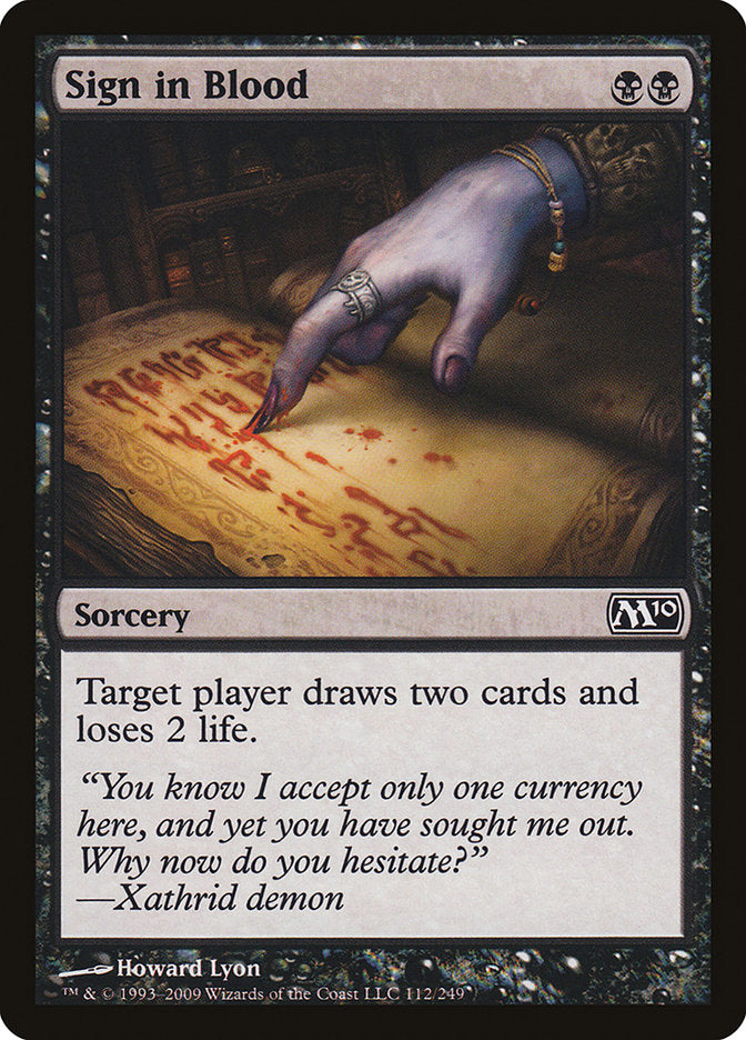 Signe de sang [Magic 2010]