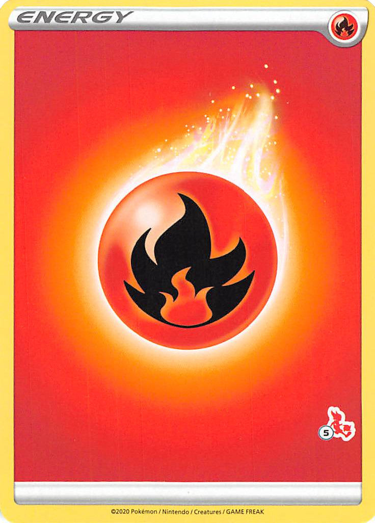 Energía Fuego (Sello de Cinderace n.º 5) [Battle Academy 2022]