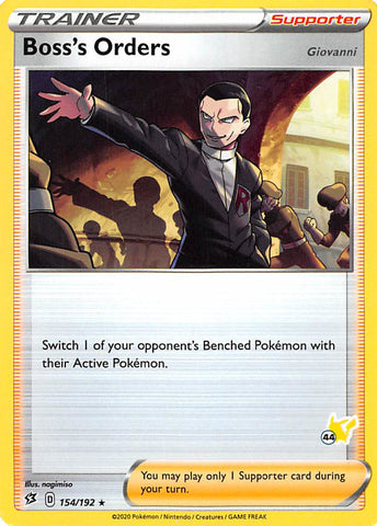 Ordres du Boss (154/192) (Tampon Pikachu #44) [Académie de Combat 2022]