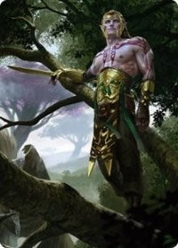 Tyvar Kell carte artistique [Série artistique Kaldheim]