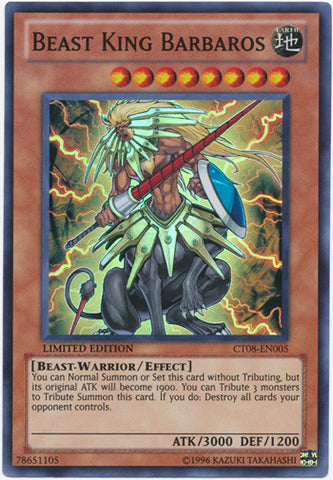 Rey Bestia Barbaros [CT08-EN005] Súper Rara