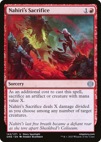 Le sacrifice de Nahiri [Phyrexia : Tous seront Un]