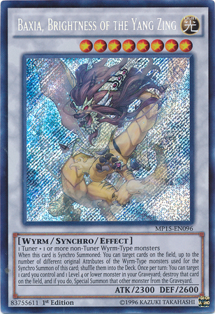 Baxia, Brillo del Yang Zing Secreto Raro [MP15-EN096]