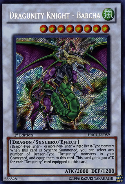 Chevalier Dragonité - Barcha [HA04-FR059] Secret Rare