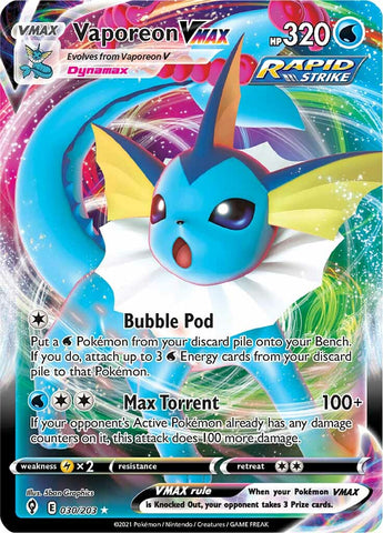 Vaporeon VMAX (030/203) [Espada y Escudo: Cielos Evolutivos]