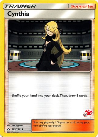 Cynthia (119/156) (Tampon Dracaufeu n°21) [Académie de Combat 2020]