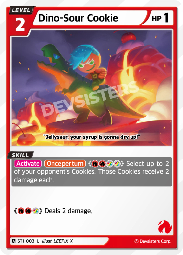 Image for Dino-Sour Cookie (ST1-003) (ST1) - CookieRun: Braverse TCG
