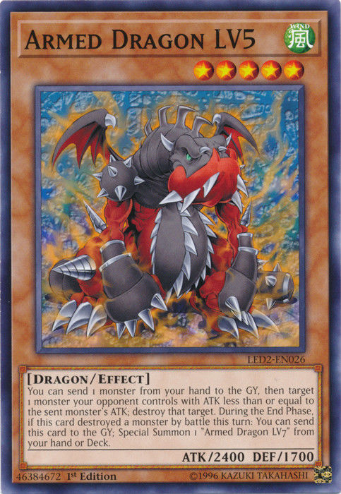 Dragon Armado LV5 [LED2-EN026] Común