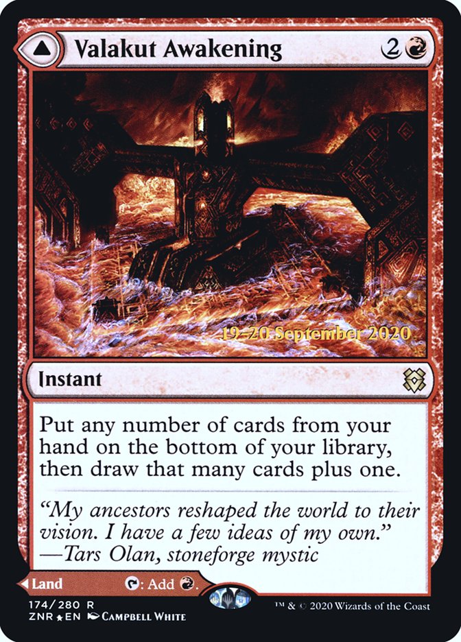 Despertar de Valakut // Forjatinte de Valakut [Zendikar Rising Promos de Prelanzamiento]