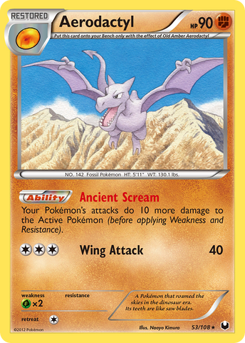 Aerodactyl (53/108) [Negro y Blanco: Exploradores Oscuros]