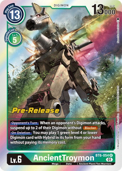 AncientTroymon [BT6-054] [Cartas de Prerlanzamiento Doble Diamante]
