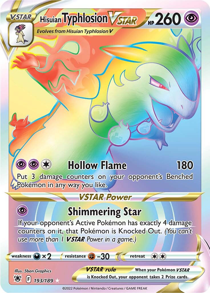 Typhlosion de Hisui V-ASTRO (193/189) [Espada y Escudo: Resplandor Astral]