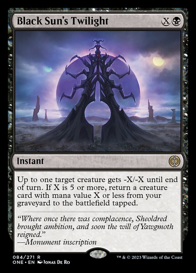 Crépuscule du Soleil noir [Phyrexia : Tout sera un]