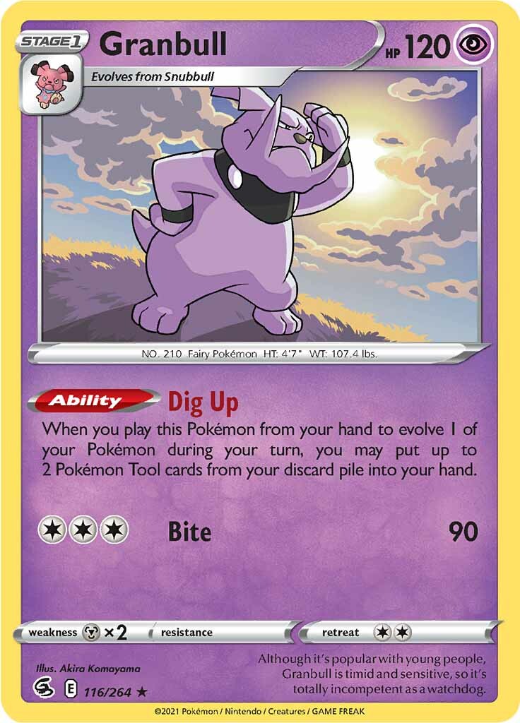 Granbull (116/264) [Épée et Bouclier : Poing de Fusion]