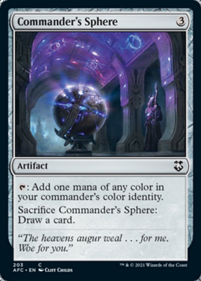 Sphère du commandant [Magic: The Gathering – Aventures dans les Royaumes Oubliés Commander]