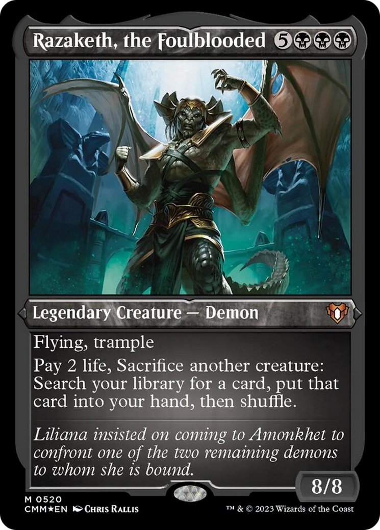 Razaketh, l'Horrible (gravure à l'acide) [Commander Masters]