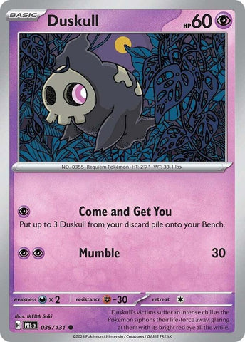 Duskull (035/131) [Escarlata y Púrpura: Evoluciones Prismáticas]