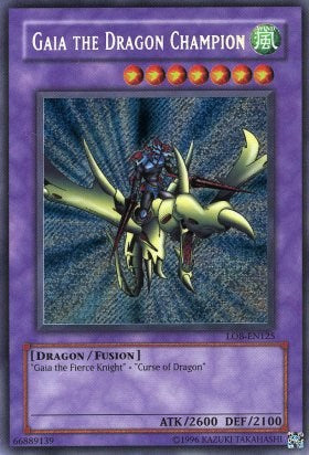 Gaia le Chevalier Dragon [LOB-F125] Secret Rare