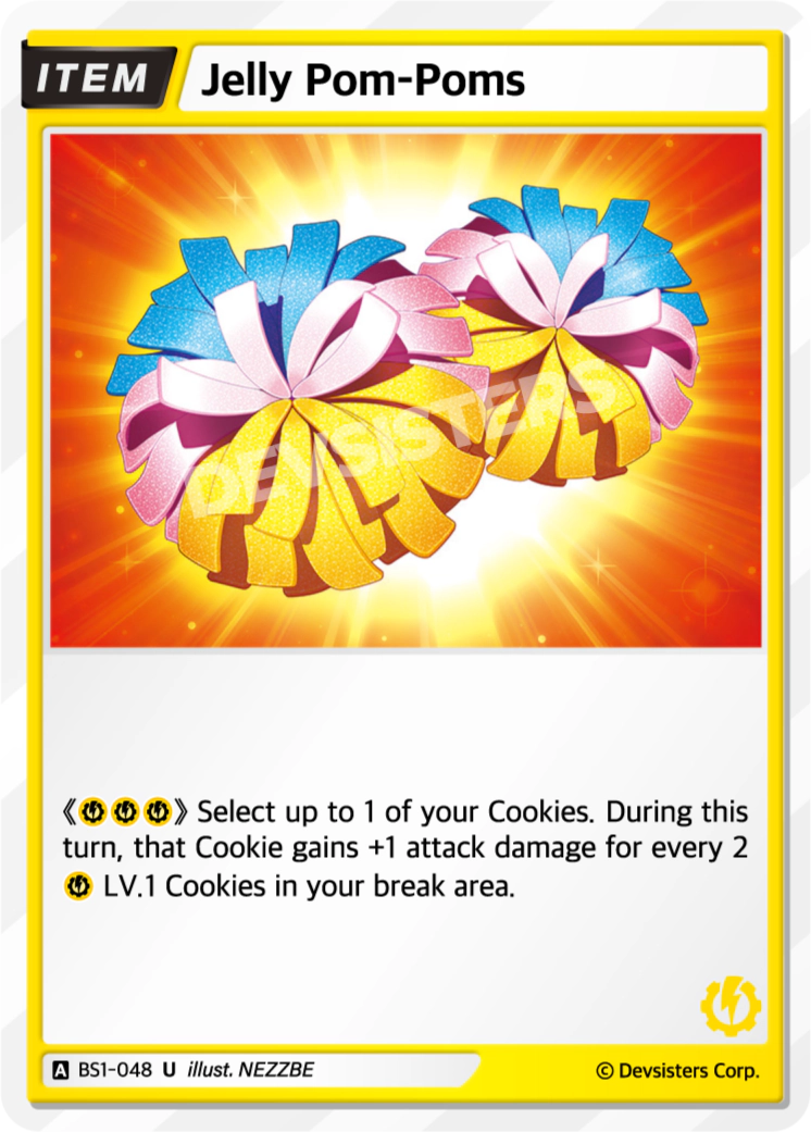 Image for Jelly Pom-Poms (BS1-048) (BS1) - CookieRun: Braverse TCG