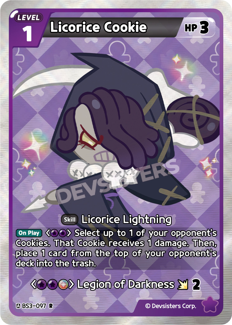 Image for Licorice Cookie (BS3-097) (BS3) - CookieRun: Braverse TCG